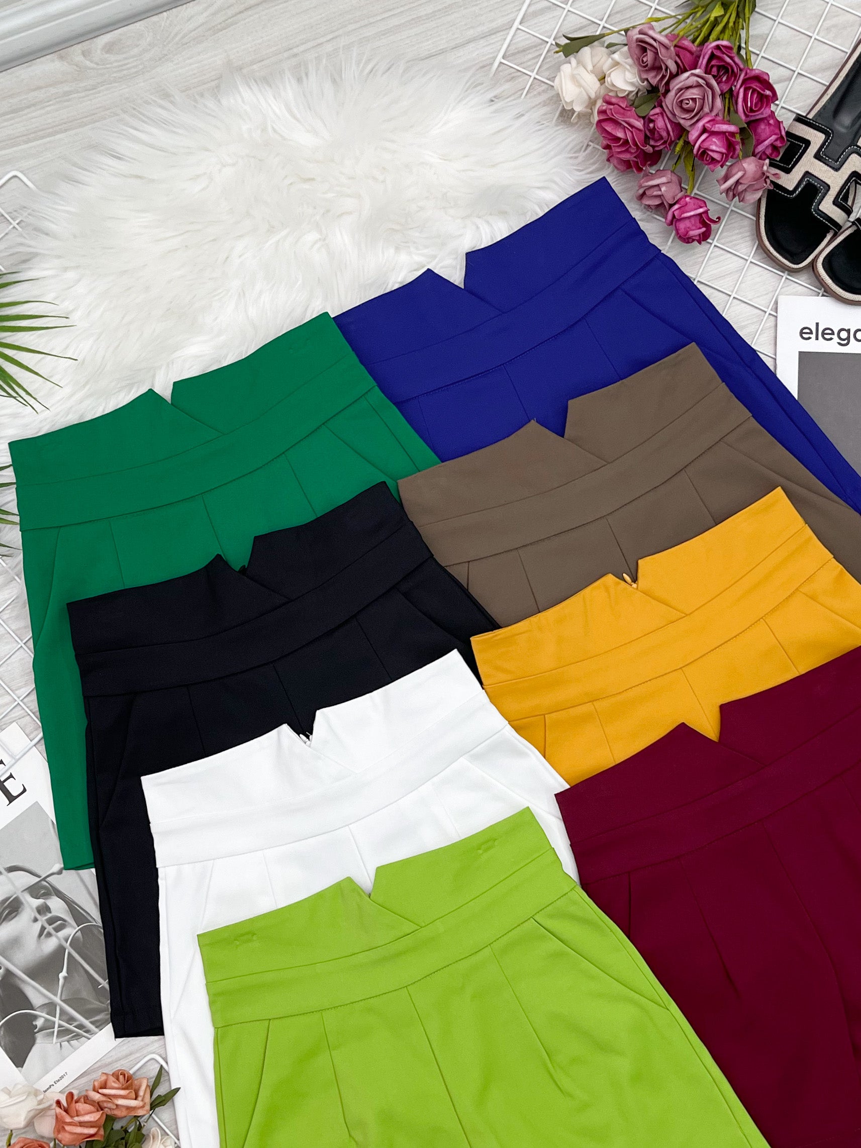 【S3720】小v设计西装高腰百搭，有口袋，后中拉链 【C-R1-C3】