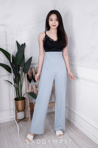 【L002】独家爆款罗马弹力高腰阔脚百搭长裤【A-R1-C1】