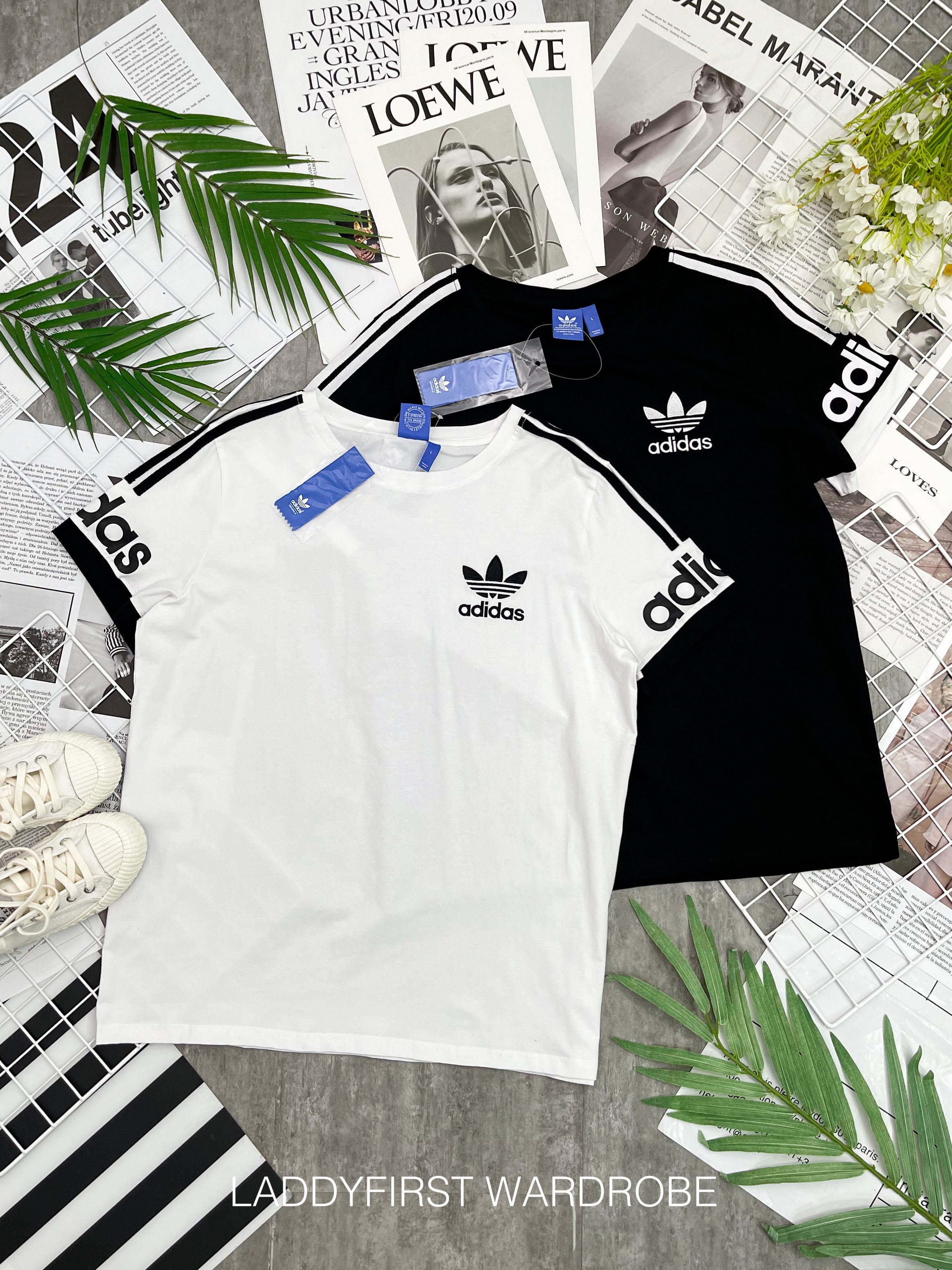 【T05033】纯棉弹力adidas刺绣休闲运动上衣