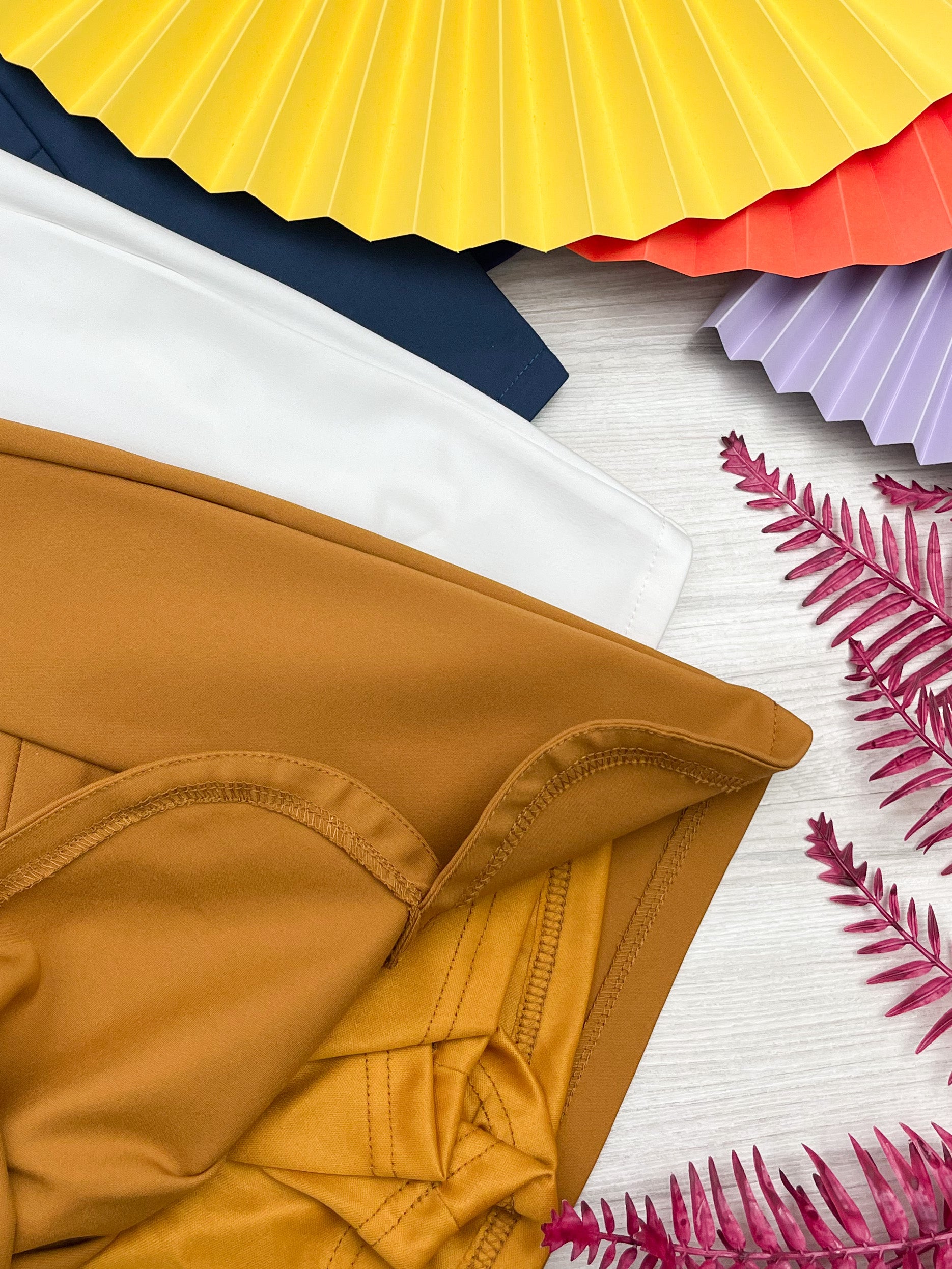 【S7020】独家爆款皱褶西装高腰百搭裤裙，前裙后裤，有口袋【B-R1-C1】