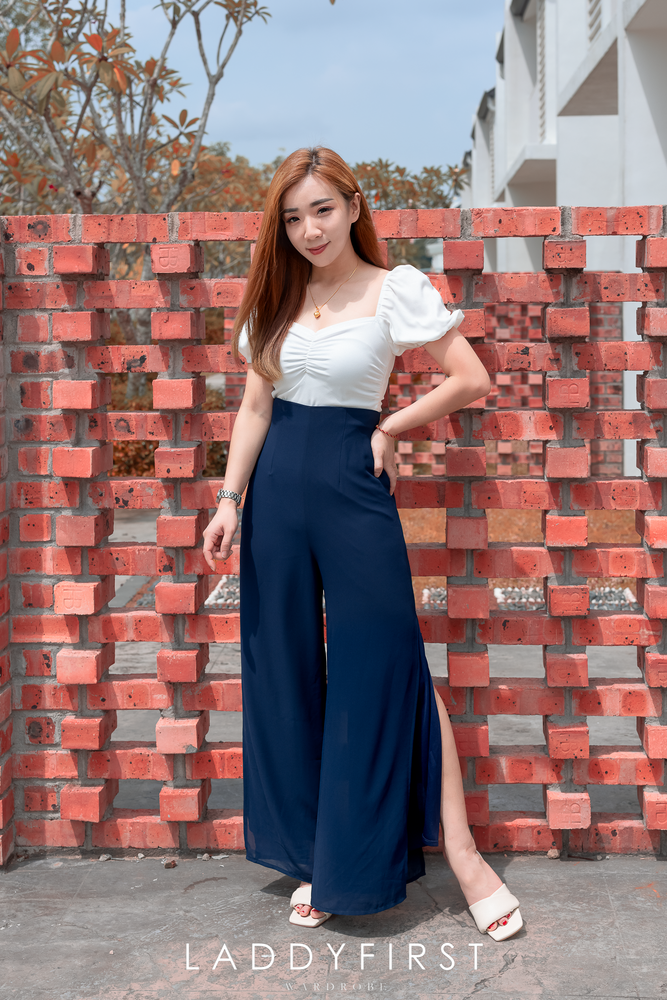 【L888】显瘦高腰九分开叉裤子 ❤❤❤