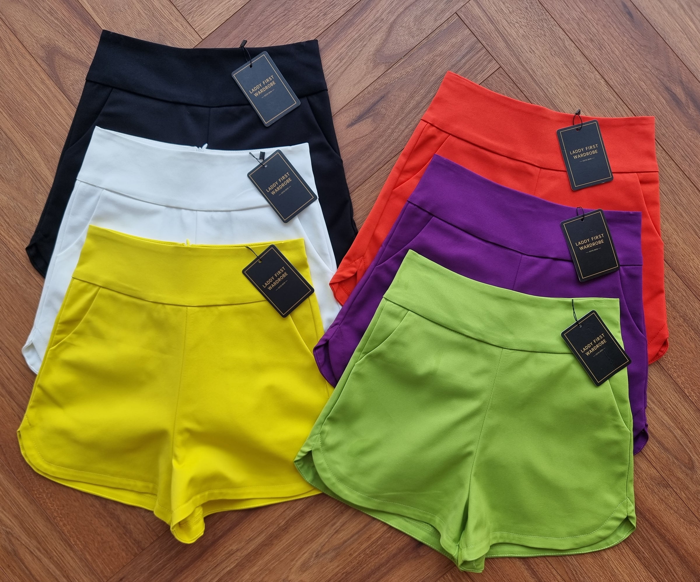 【S7597】独家爆款皱褶西装高腰显瘦百搭裤裙，前裙后裙内有里布裤子 【C-R1-C5】