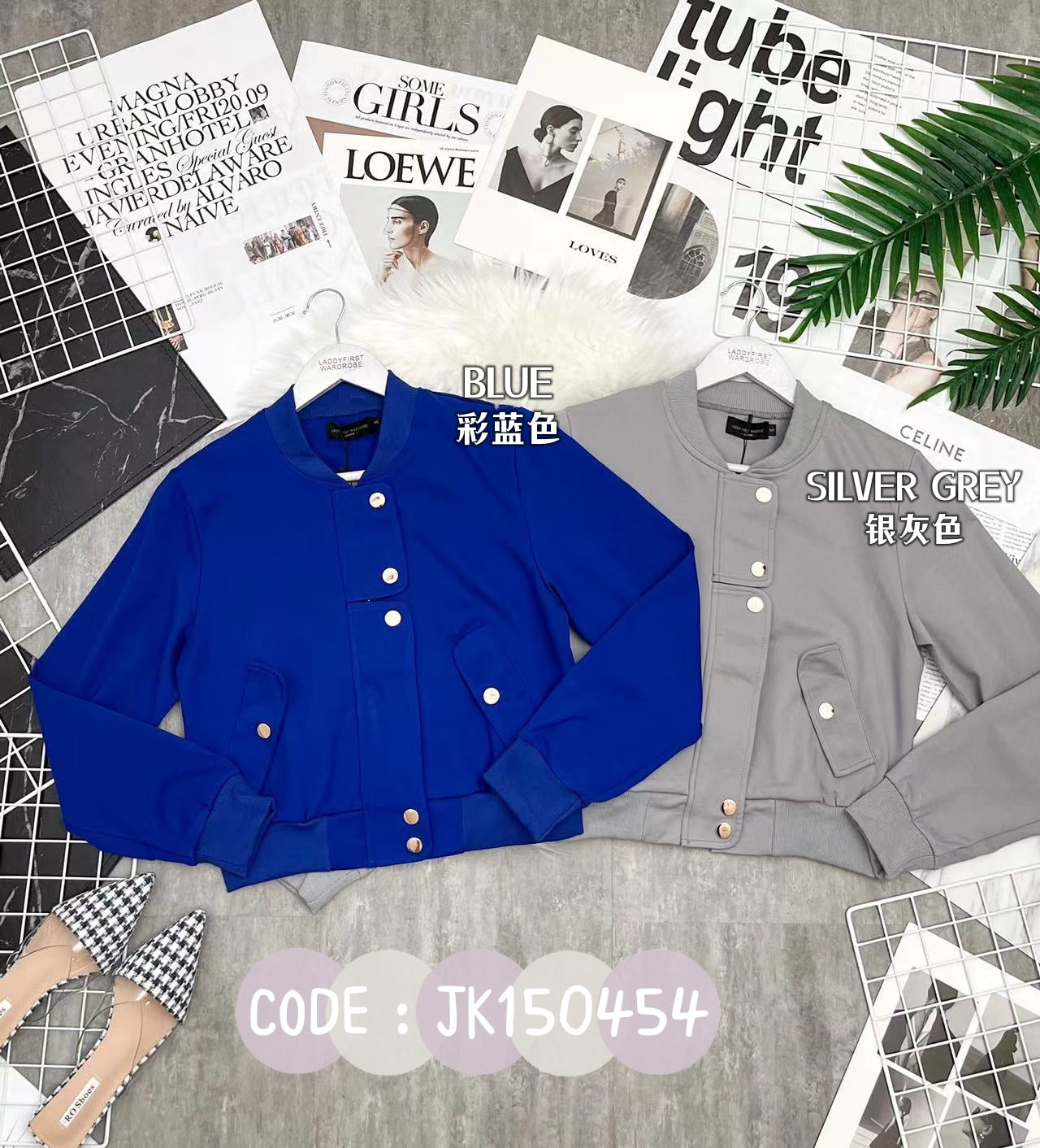 【JK150454】欧式风罗马两穿外套上衣，有口袋