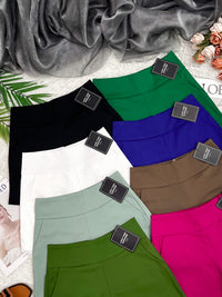 【S1445】独家爆款【万能妈妈】【有里布款📌】西装中高腰休闲百搭万能短裤，有口袋 #内有里布 ✔️ ❤️❤️【D-R2-C3】