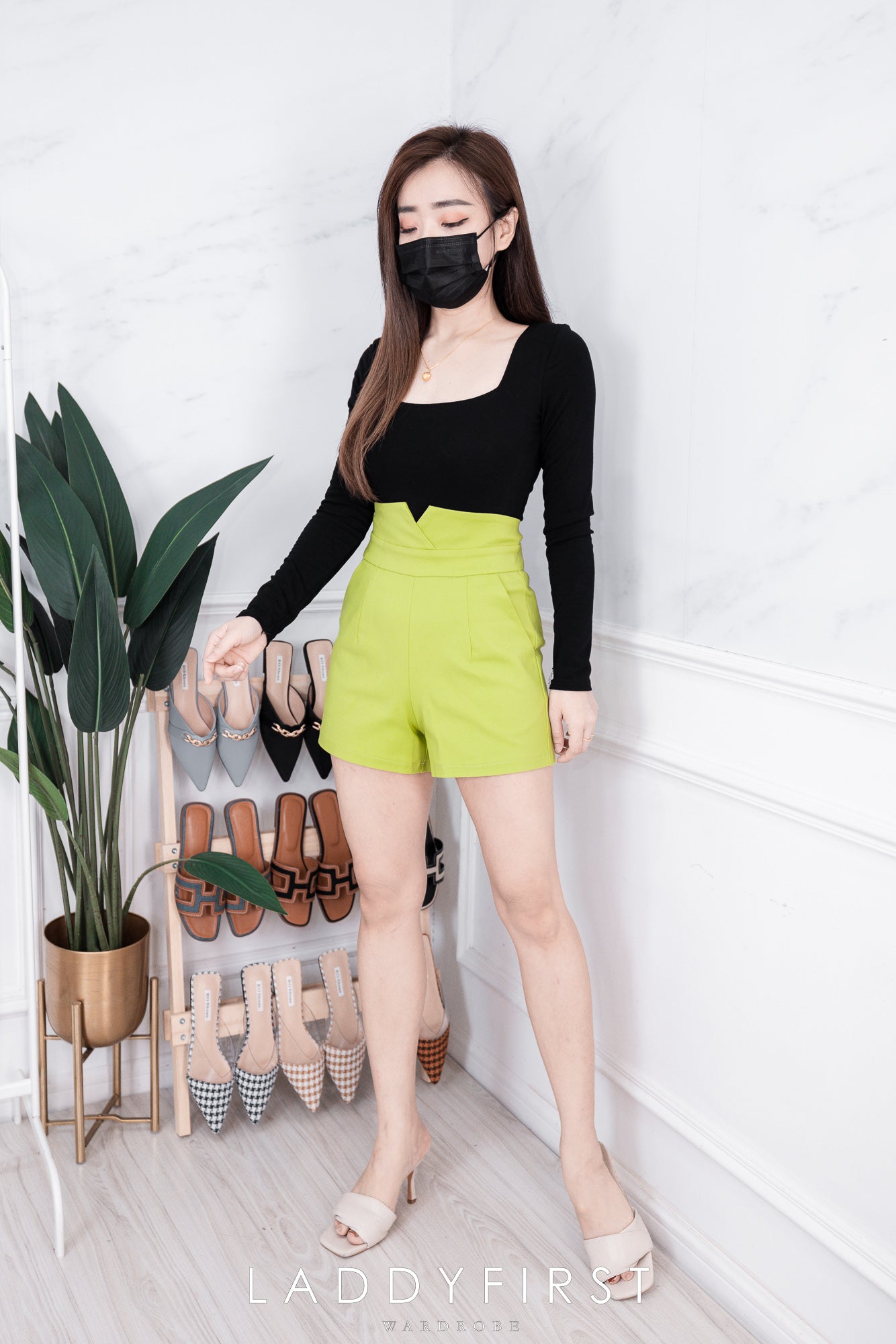 【S3720】小v设计西装高腰百搭，有口袋，后中拉链 【C-R1-C3】