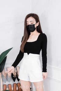 【S3720】小v设计西装高腰百搭，有口袋，后中拉链 【C-R1-C3】