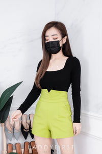 【S3720】小v设计西装高腰百搭，有口袋，后中拉链 【C-R1-C3】