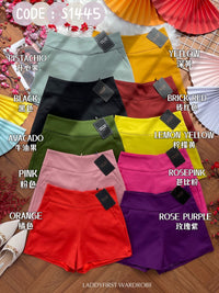 【S1445】独家爆款【万能妈妈】【有里布款📌】西装中高腰休闲百搭万能短裤，有口袋 #内有里布 ✔️ ❤️❤️【D-R2-C3】