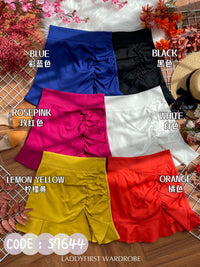 【S7644】独家爆款西装荷叶摆高腰裙子，内有里裤 #百搭必备【B-R1-C1】