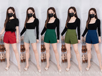 【S7885】【网站福利款✨】独家爆款【万能爸爸】西装高腰百搭短裤，后中拉链有口袋【B-R2-C6】