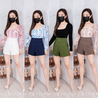 【S7885】【网站福利款✨】独家爆款【万能爸爸】西装高腰百搭短裤，后中拉链有口袋【B-R2-C6】